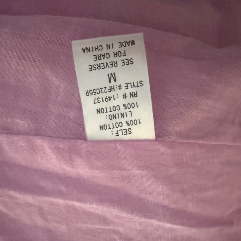 HYFVE Lilac Babydoll Mini Dress Sleeveless Lined Women's M - Picture 13 of 13